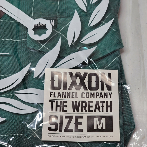 DIXXON FLANNEL - WREATH Flannel Shirt  - Mens Medium - Picture 8 of 15